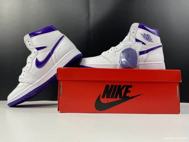 Rep HIGH RETRO CD0461-151 JORDAN AIR COURT 1 PURPLE 0809